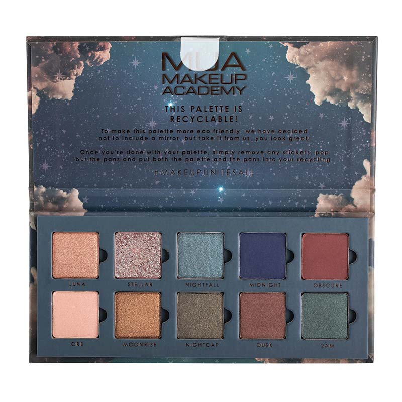 MUA Nocturnal 10 Shade Paper Palette